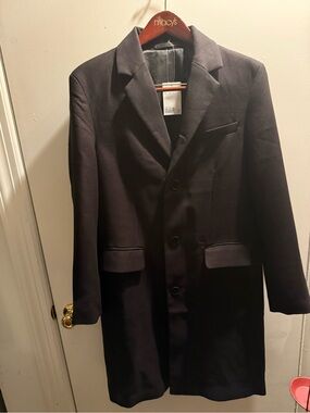 Navy Blue Dress Coat